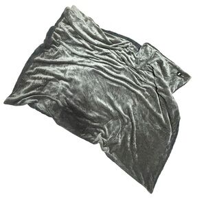 Indigo Soft Charcoal/Grey Reversible Throw Blanket 47”x58”